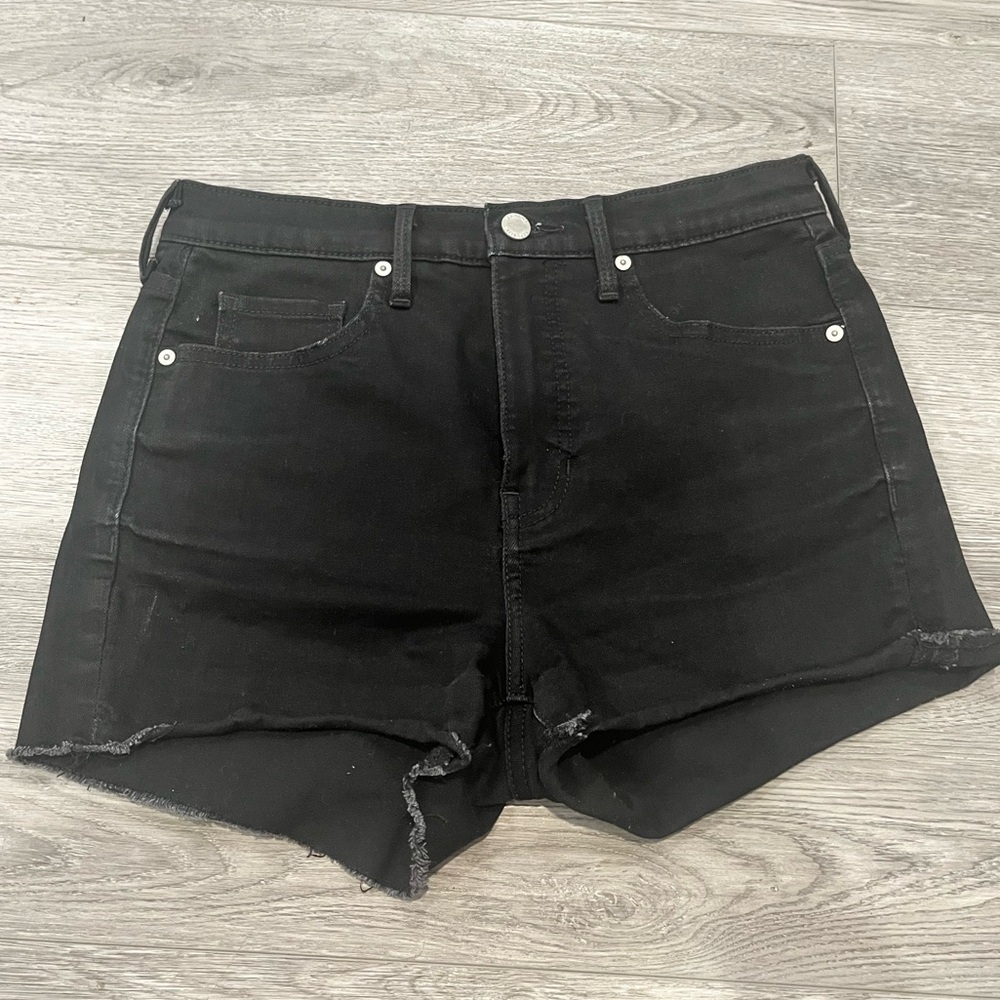 Banana Republic | Black Denim Highrise Shorts | size 28